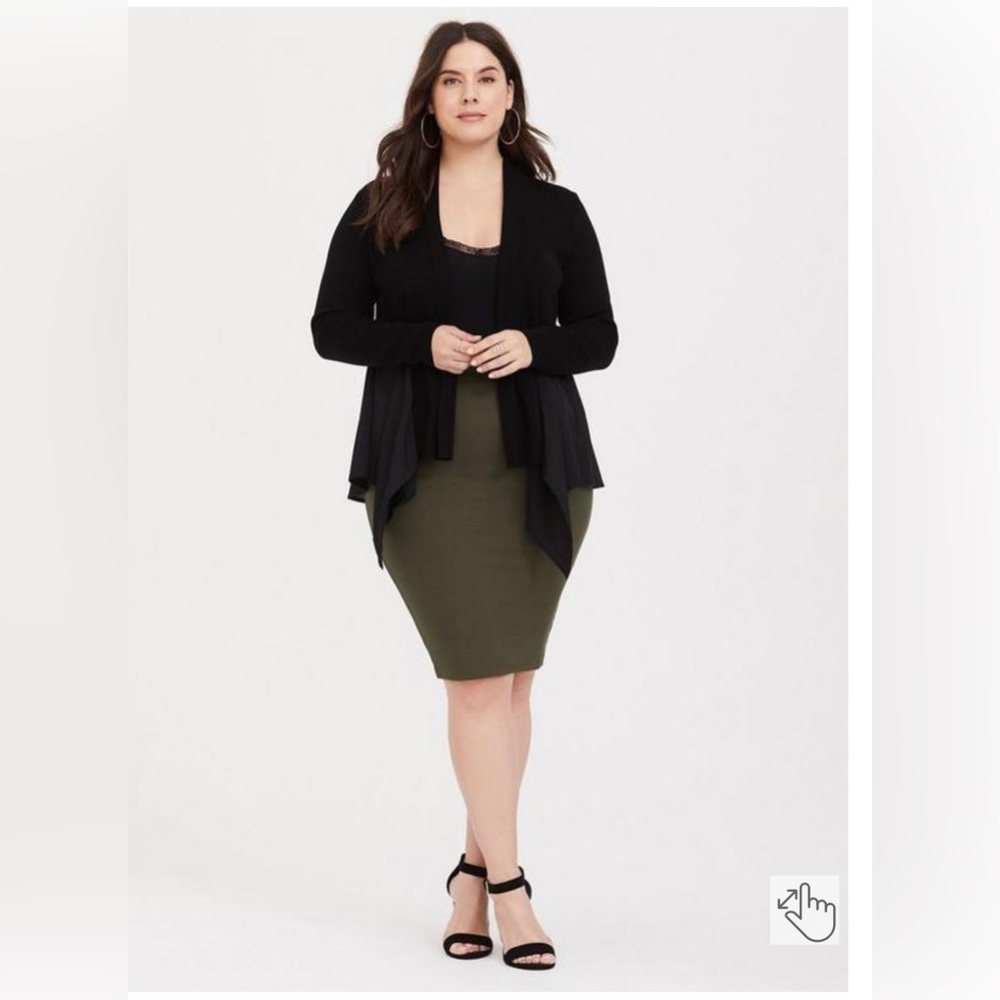 Torrid Olive Green Pencil Skirt
